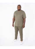 T-shirt jersey grande taille vert kaki