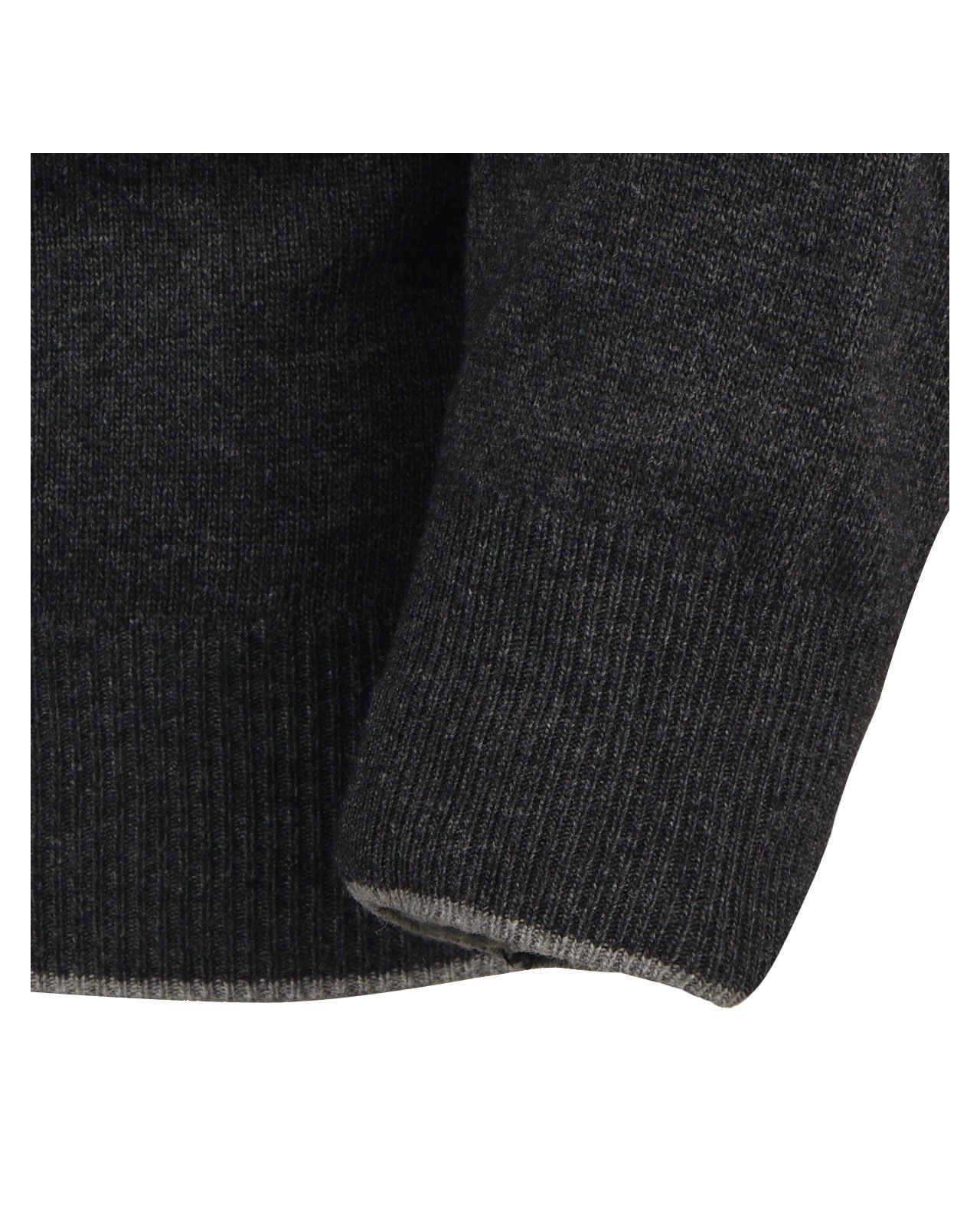 Pull col V cachemire anthracite big and tall : grande taille du XL au 4XL