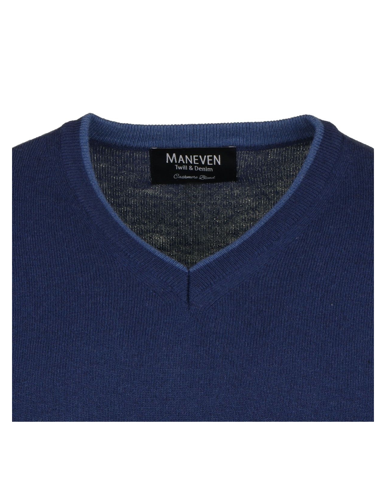 Pull col V cachemire bleu ciel big and tall : grande taille du XL au 4XL