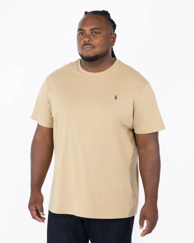 T-shirt jersey grande taille beige