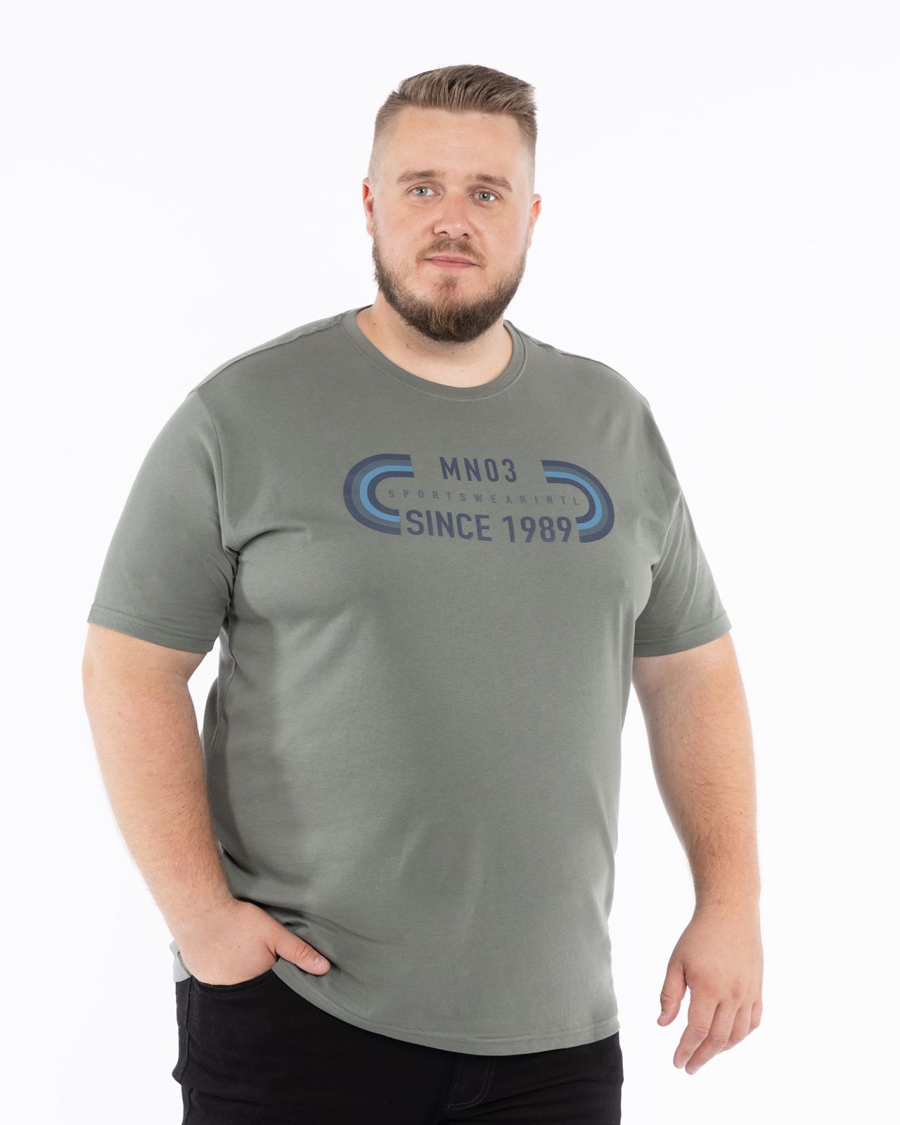 T-shirt imprimé grande taille vert