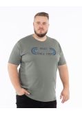 T-shirt imprimé grande taille vert