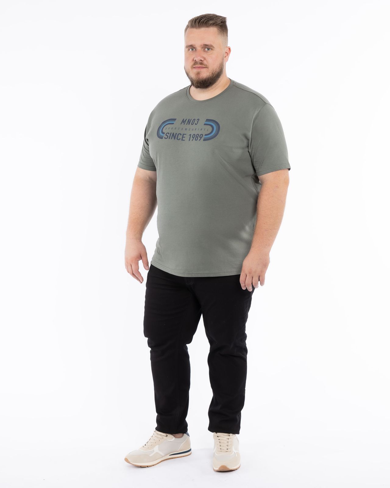 T-shirt imprimé grande taille vert