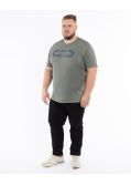 T-shirt imprimé grande taille vert