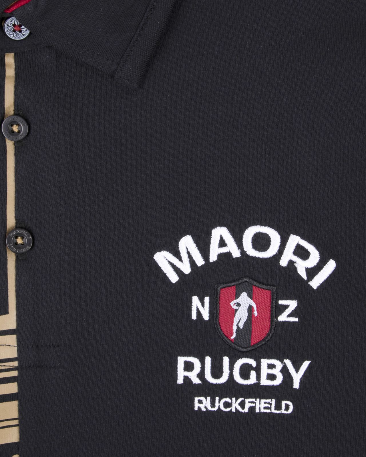 Polo maori grande taille noir