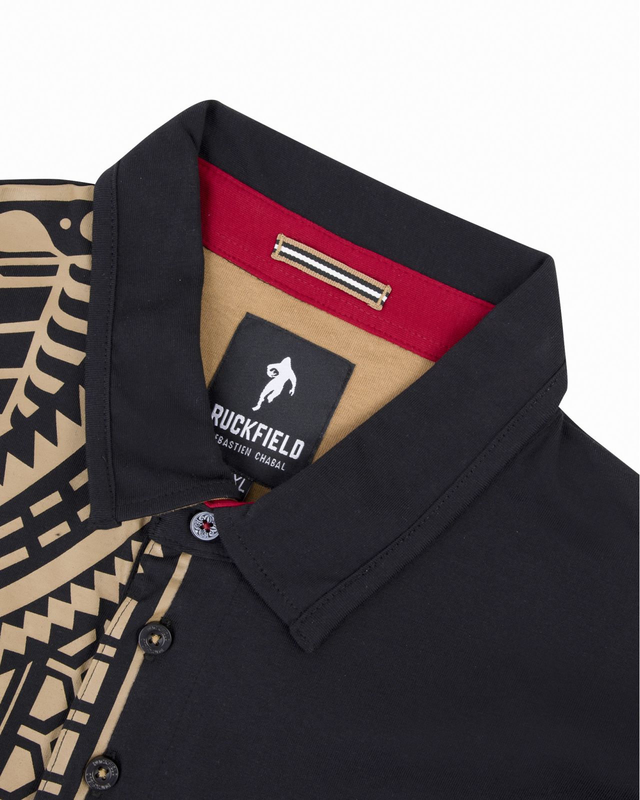 Polo maori grande taille noir