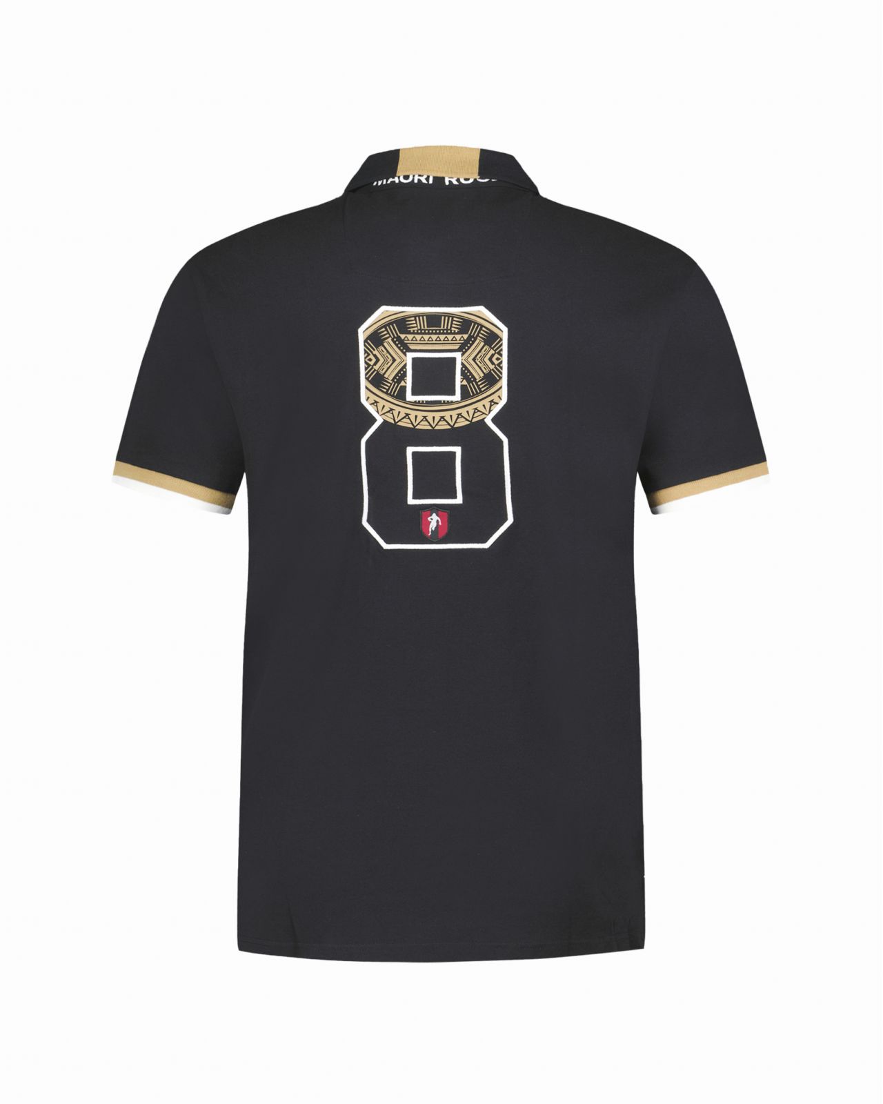 Polo piqué maori grande taille noir