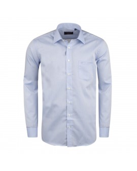 Chemise bleue semi-cintrée (Modern Fit)  : manches extra longues 69 cm