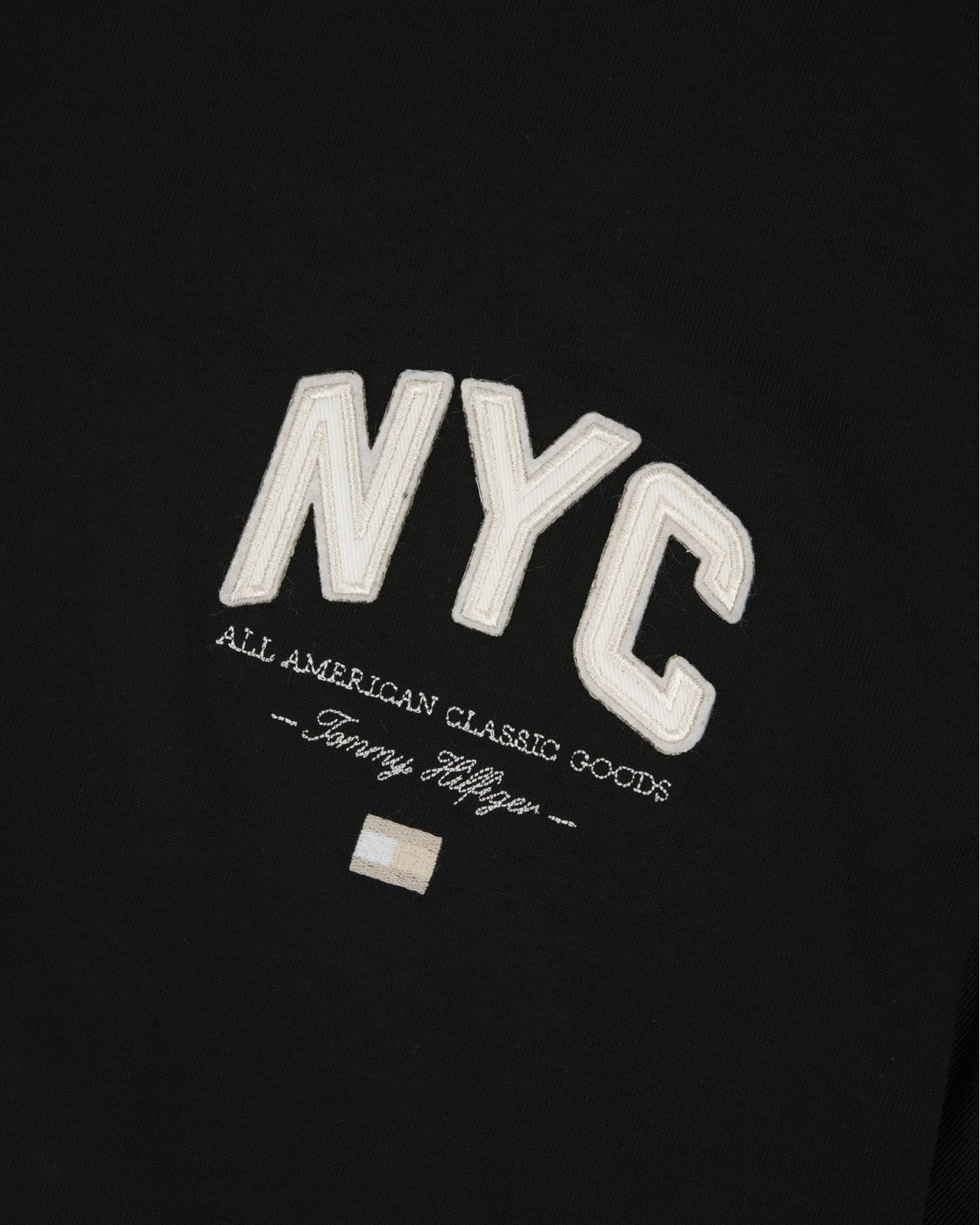 T-shirt col rond grande taille noir