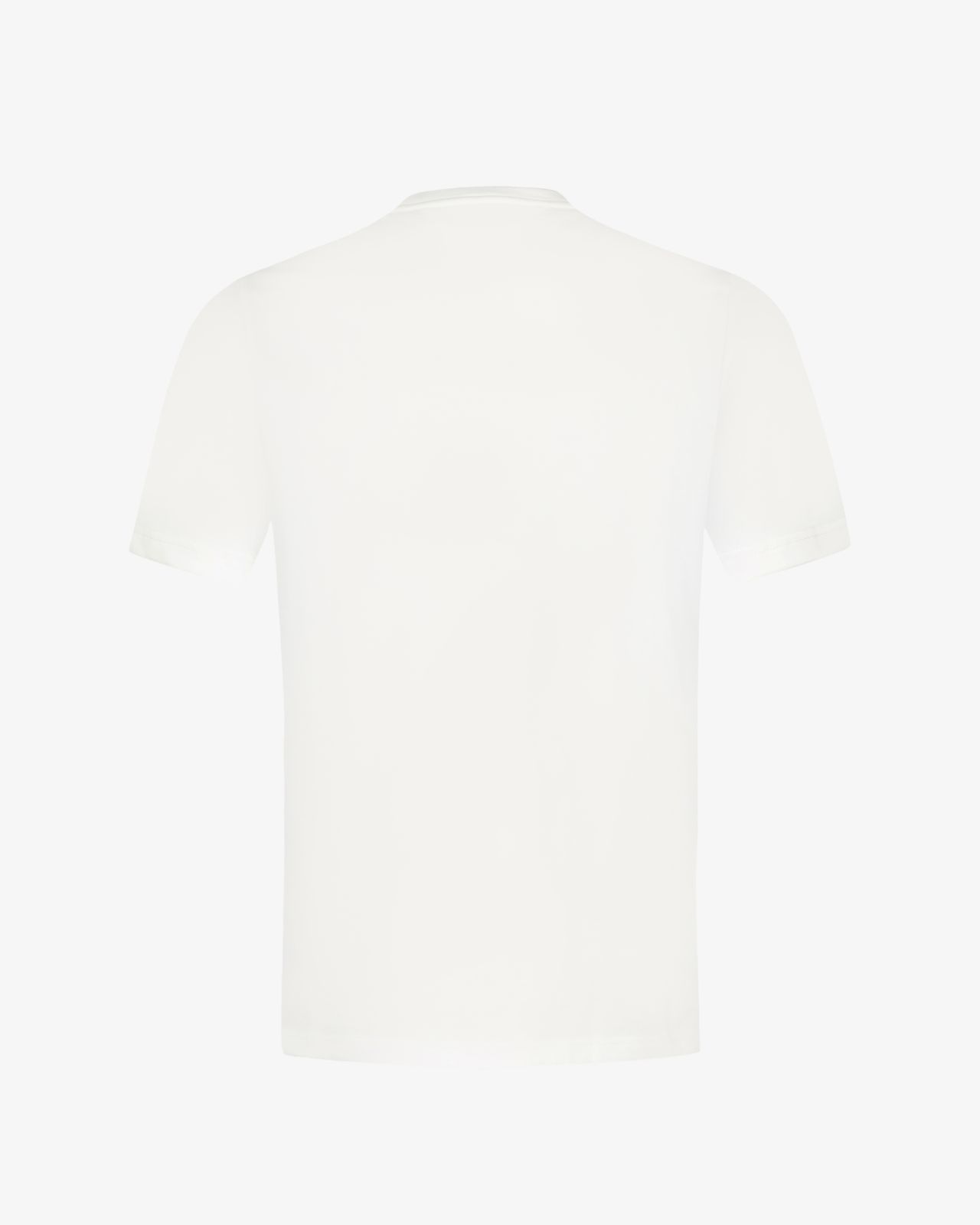 T-shirt col rond grande taille blanc cassé