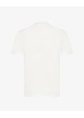 T-shirt col rond grande taille blanc cassé