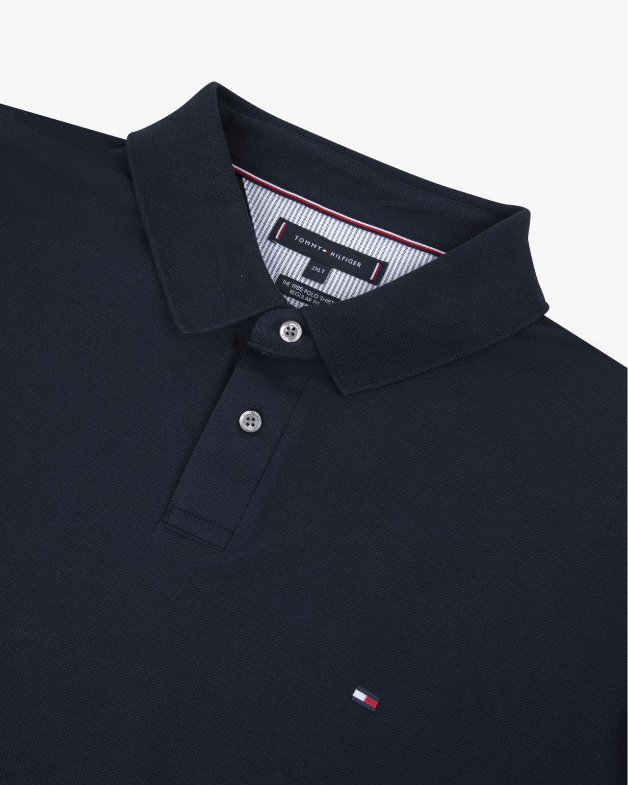 Polo piqué grande taille marine