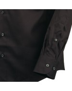 Chemise noire semi-cintrée (Modern Fit)  : manches extra longues 69 cm