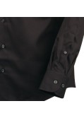 Chemise noire semi-cintrée (Modern Fit)  : manches extra longues 69 cm