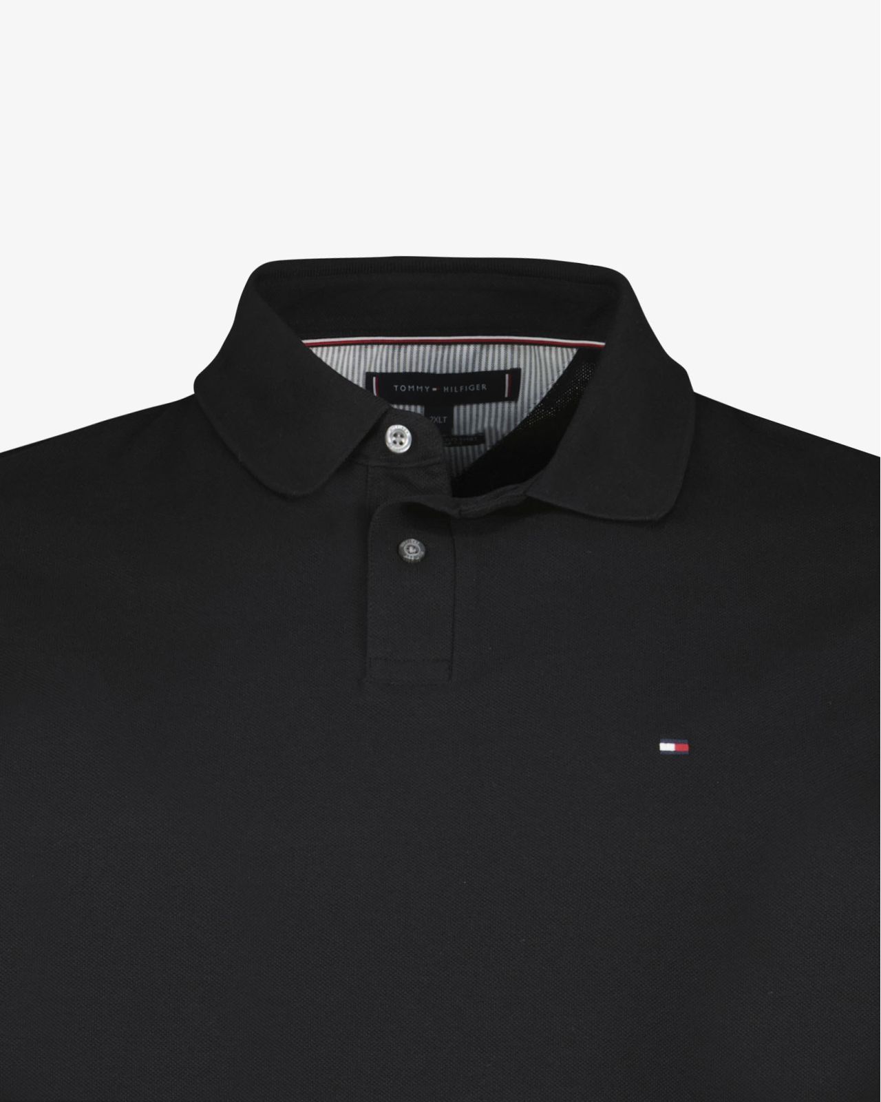 Polo piqué grande taille noir