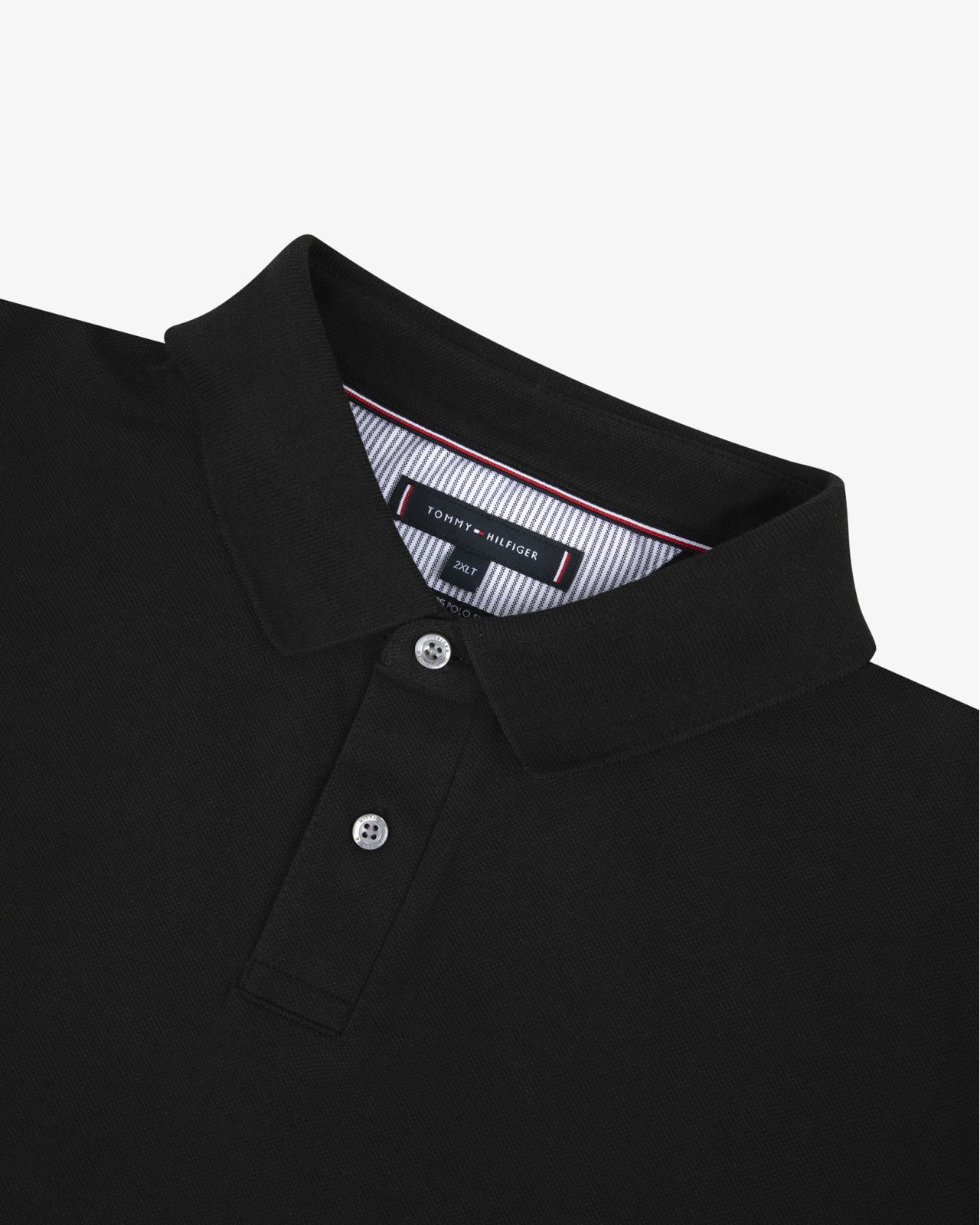 Polo piqué grande taille noir