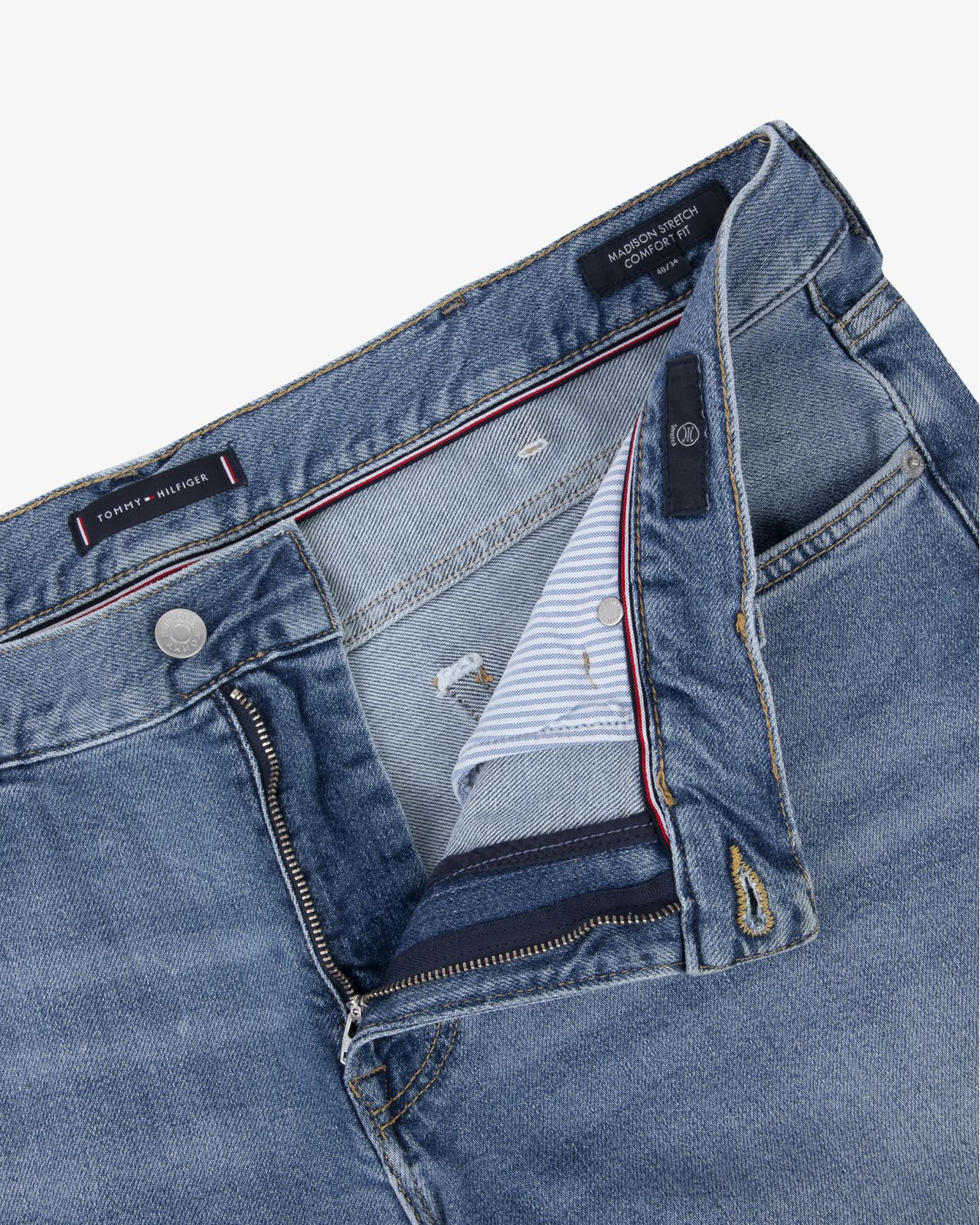 Jean 5 poches grande taille bleu clair