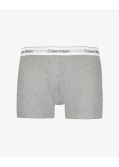 Pack de 3 boxers longs grande taille noir, gris et blanc