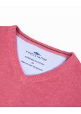 Pull col en V homme grand rose