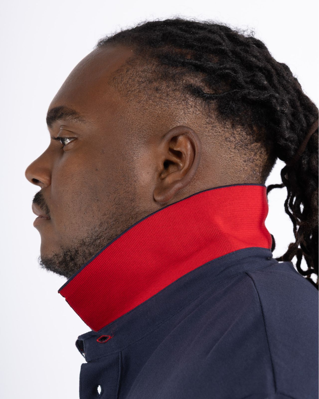 Polo piqué grande taille bleu marine