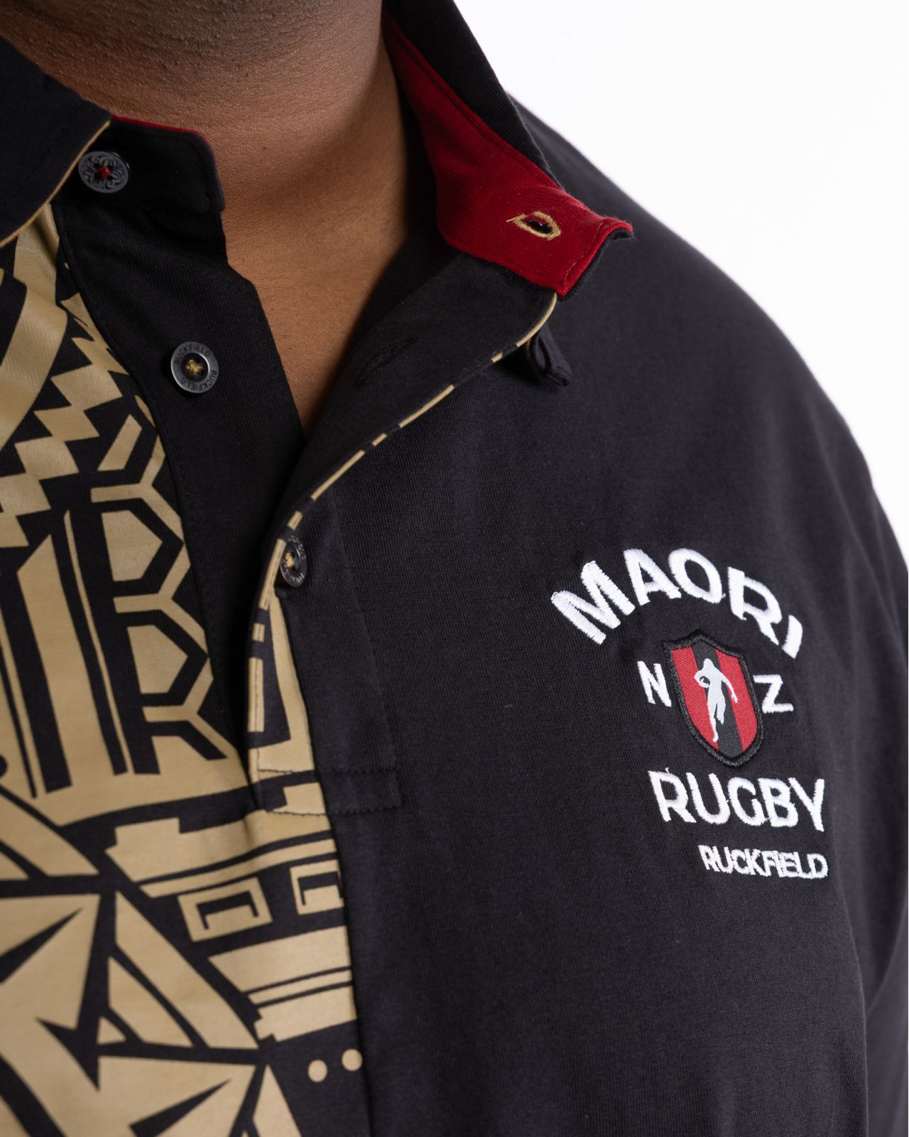 Polo maori grande taille noir