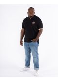 Polo piqué maori grande taille noir