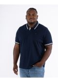 Polo piqué grande taille bleu marine