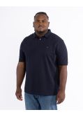 Polo piqué grande taille marine