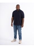 Polo piqué grande taille marine