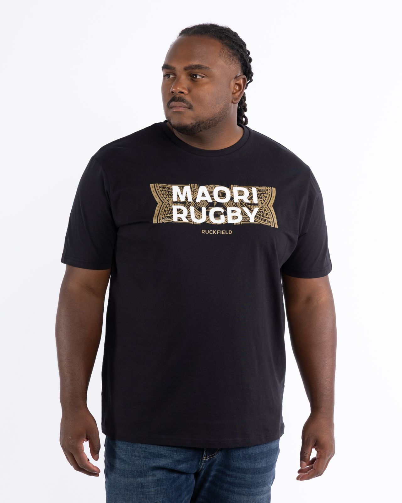 T-shirt maori grande taille noir