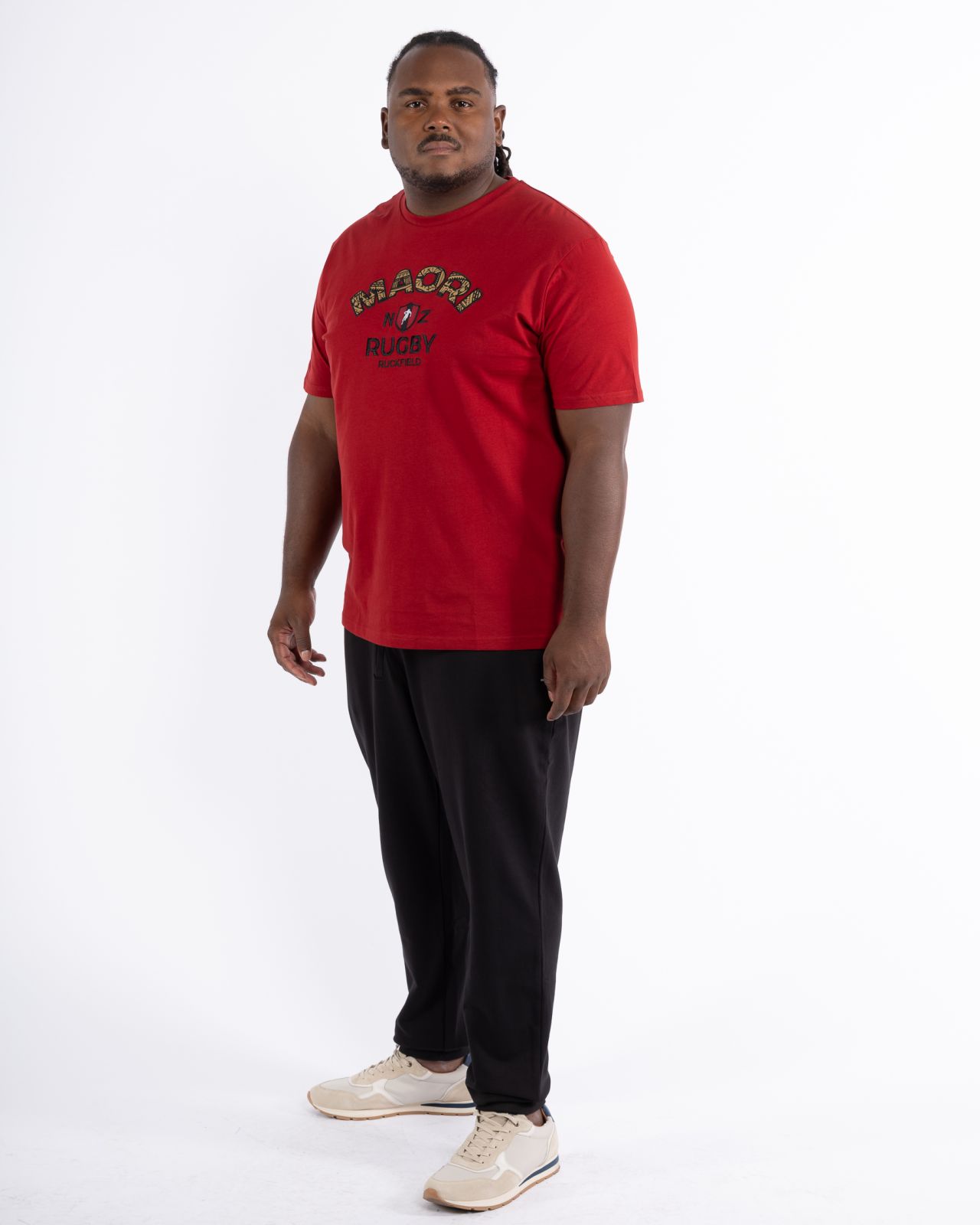 T-shirt maori grande taille rouge