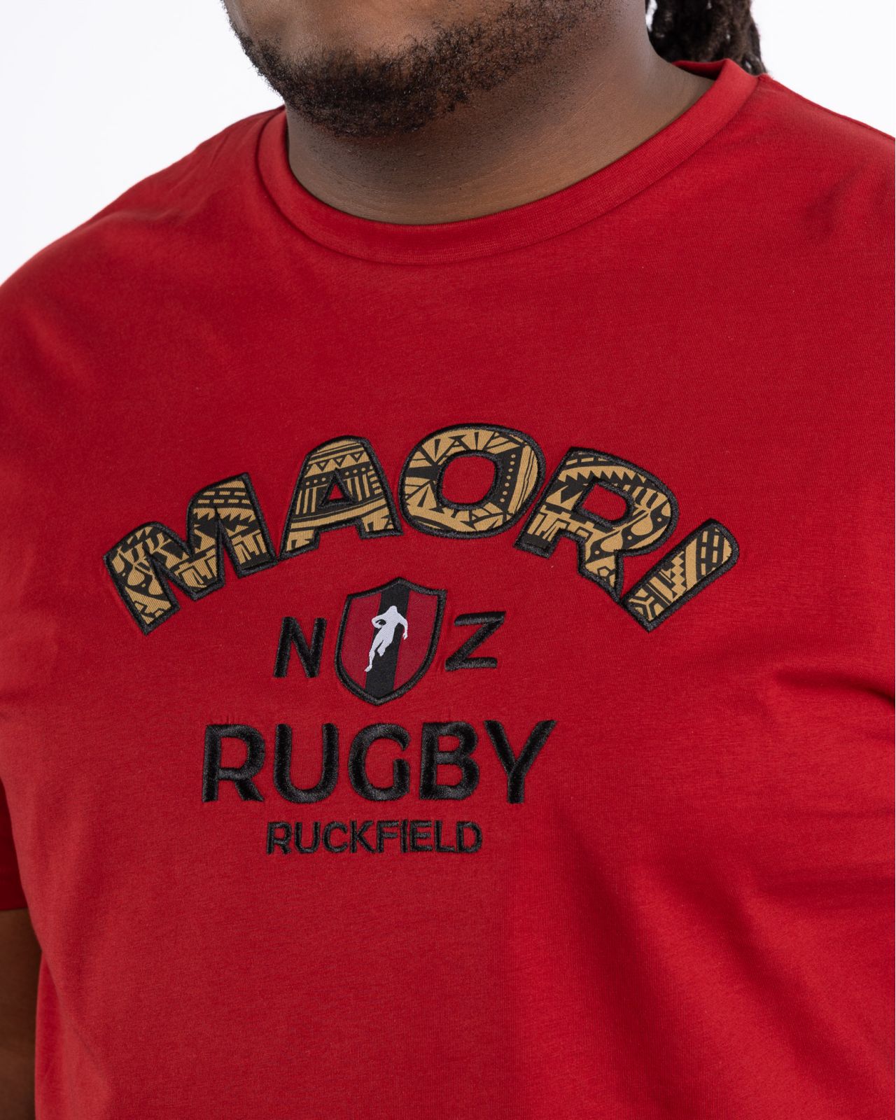 T-shirt maori grande taille rouge