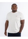 T-shirt col rond grande taille écru
