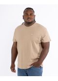 T-shirt grande taille beige