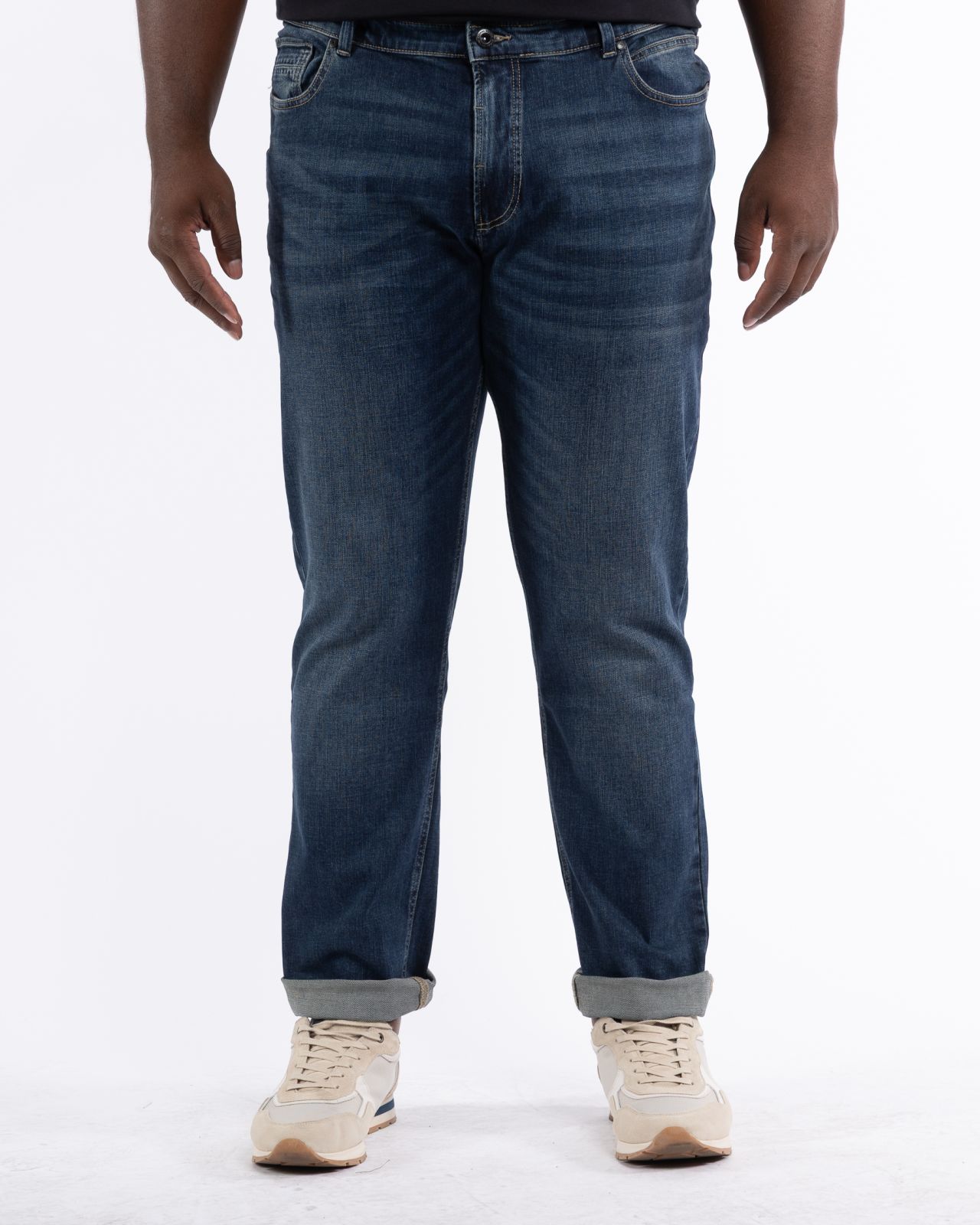 Jeans Woodstock grande taille bleu indigo