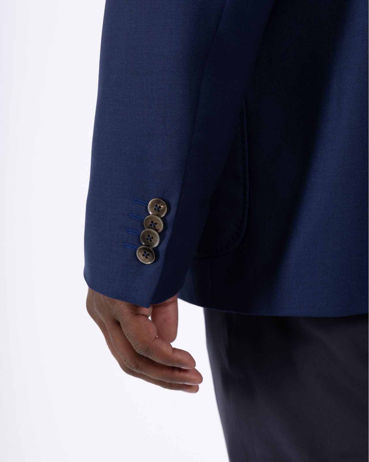 Veste Edison armuré grande taille bleu