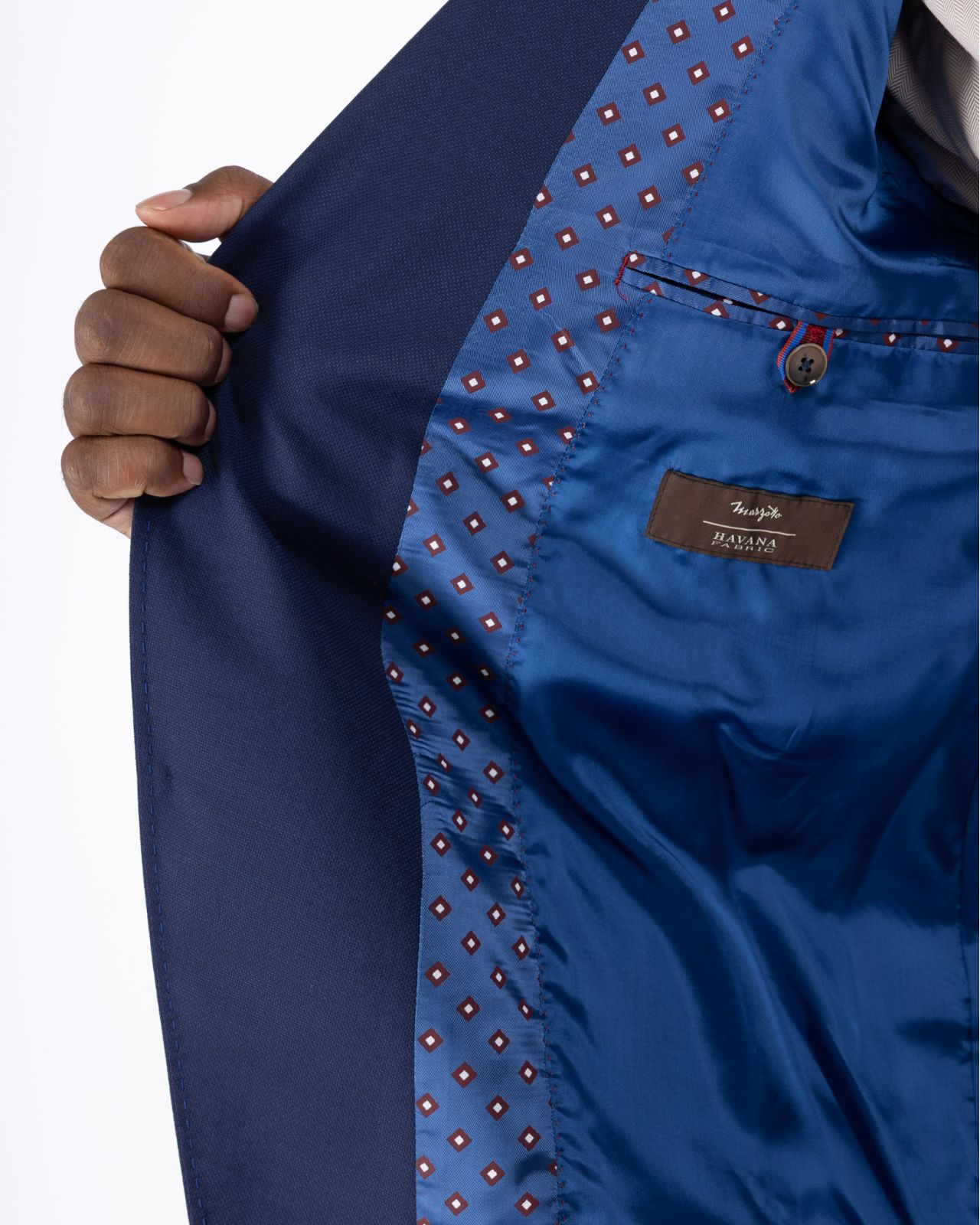 Veste Edison armuré grande taille bleu