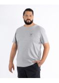 T-shirt Lomu grande taille gris