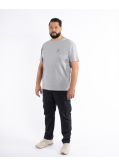 T-shirt Lomu grande taille gris