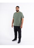 T-shirt col rond grande taille vert