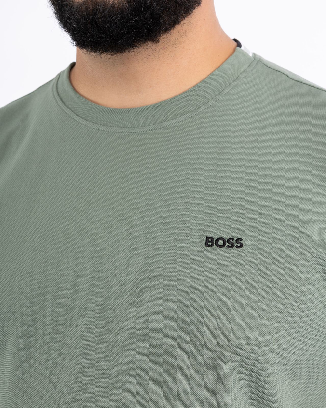 T-shirt col rond grande taille vert