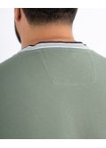 T-shirt col rond grande taille vert