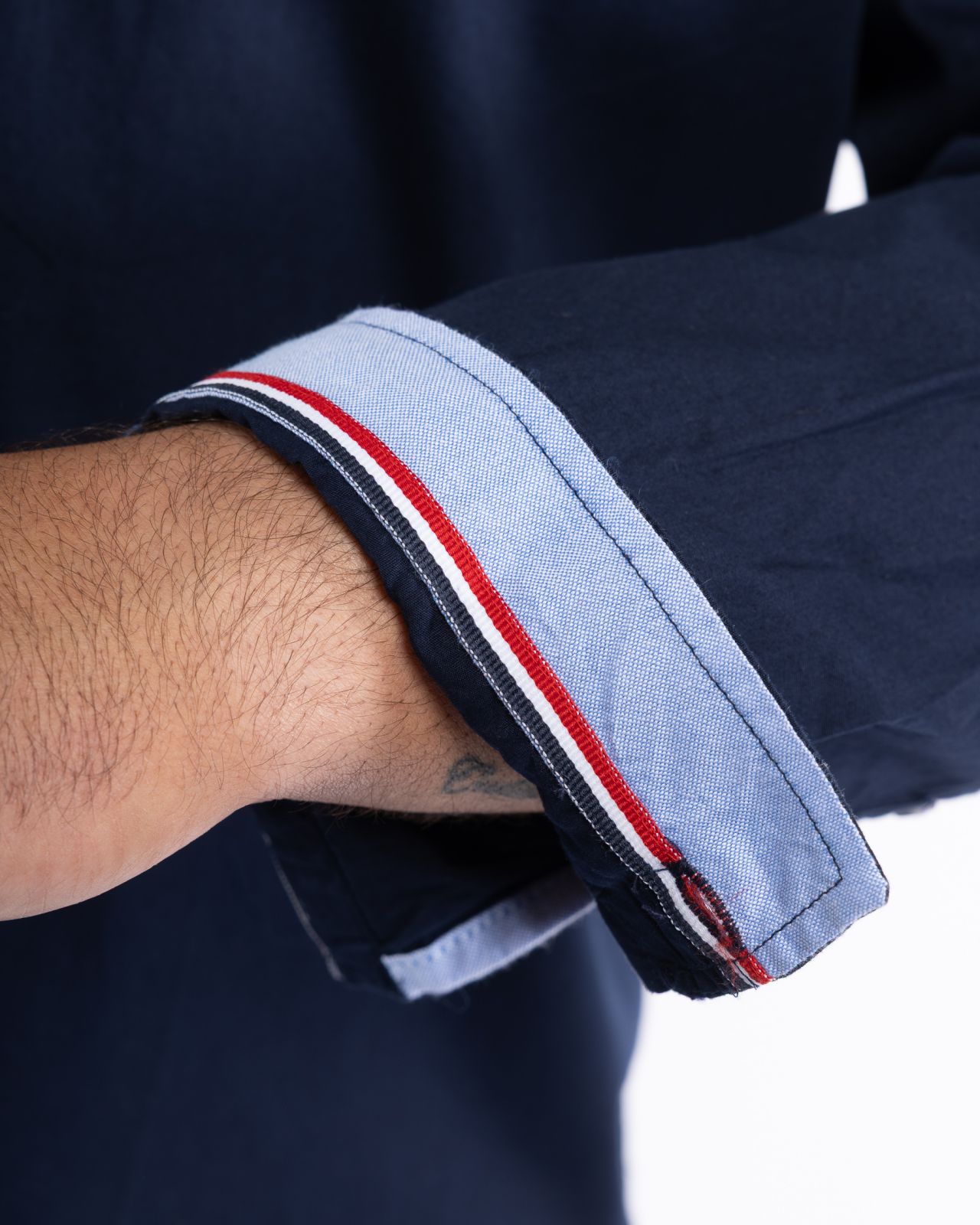 Chemise popeline grande taille bleu marine