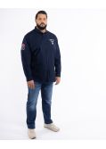 Chemise popeline grande taille bleu marine