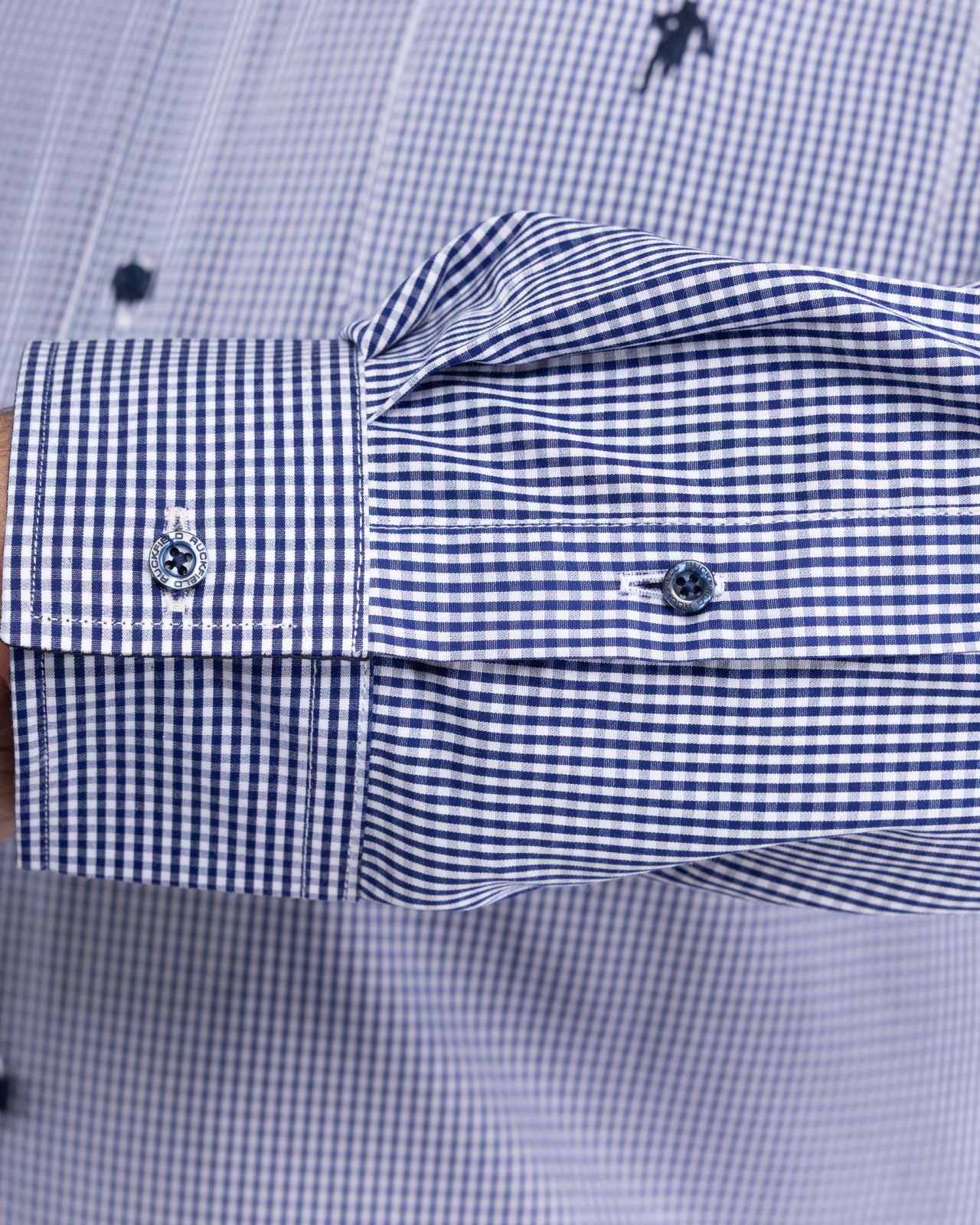 Chemise vichy grande taille bleu marine