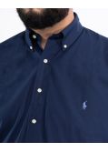 Chemise popeline grande taille bleu marine