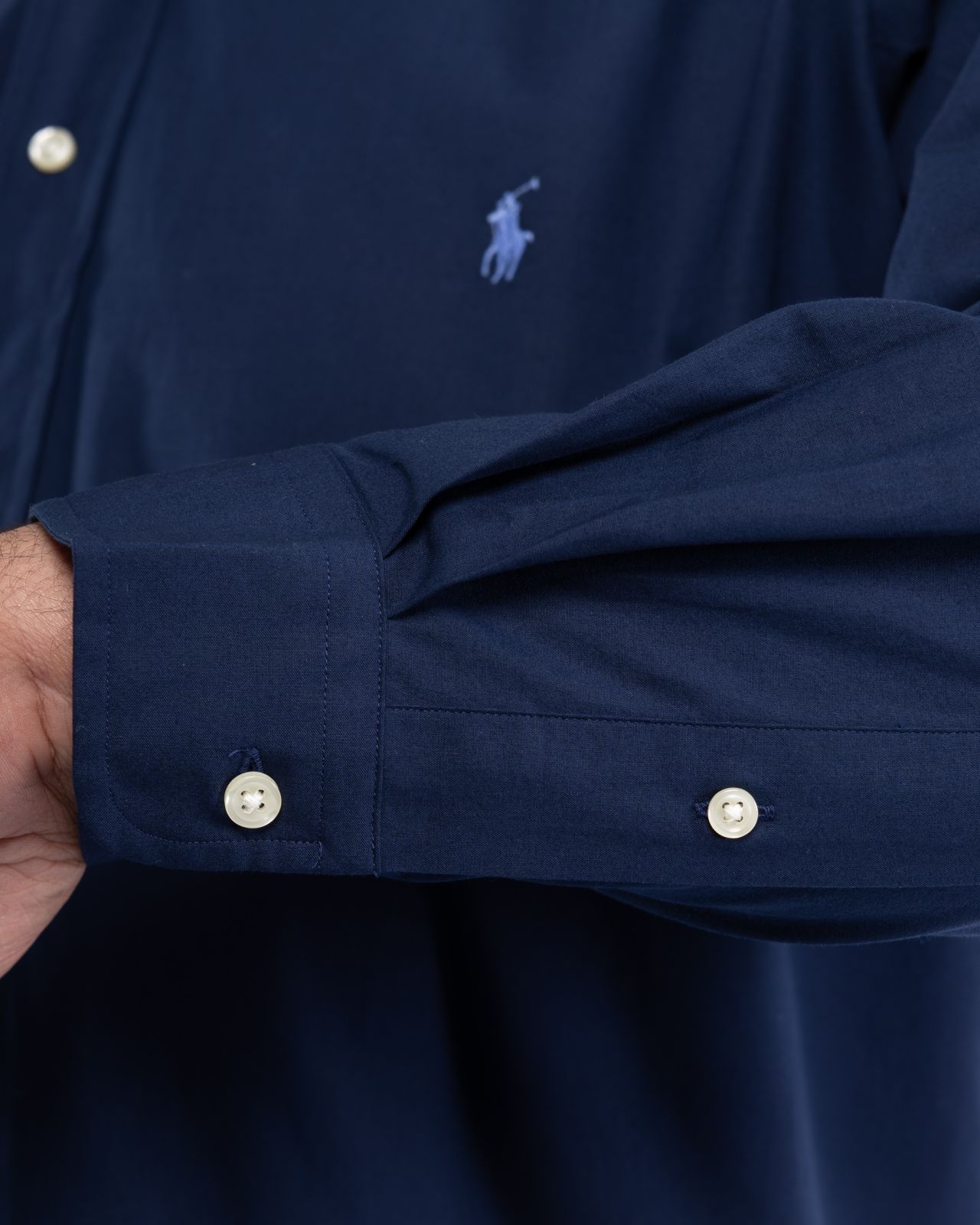 Chemise popeline grande taille bleu marine