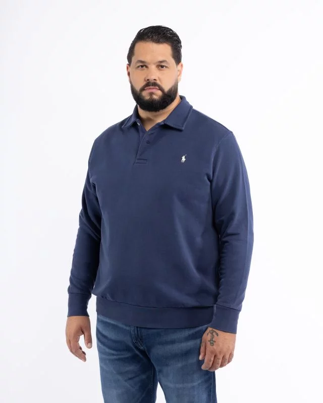 Sweat grande taille bleu marine