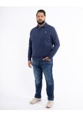Sweat grande taille bleu marine