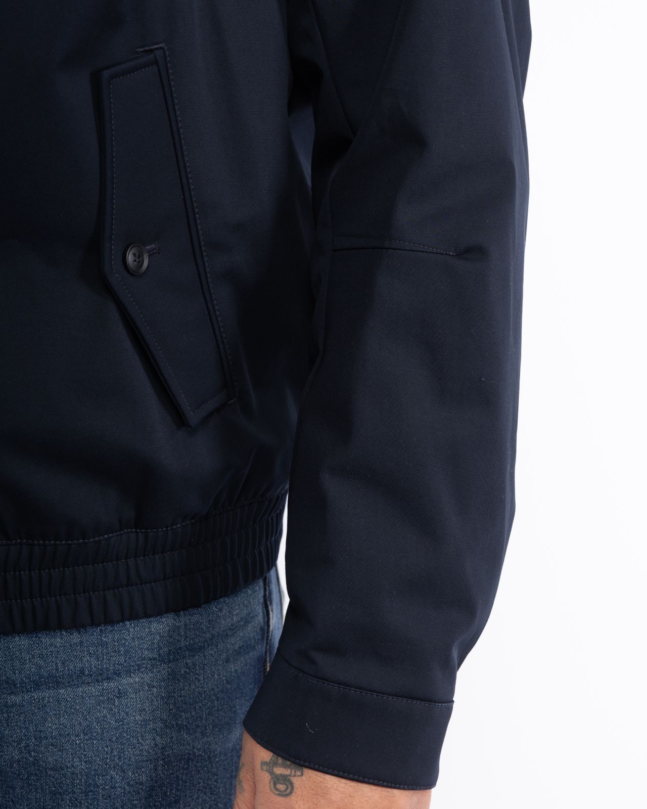 Blouson grande taille bleu marine
